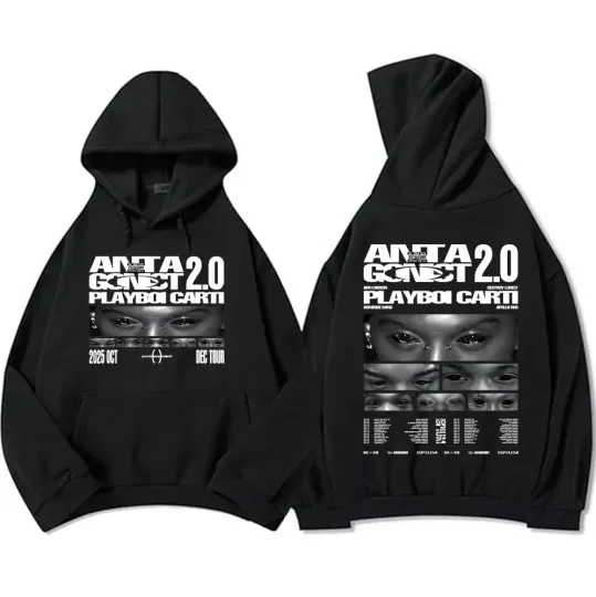 Discover PLAYBOI CART ANTAGONIST TOUR 2025 Hoodie Full Size S-5XL