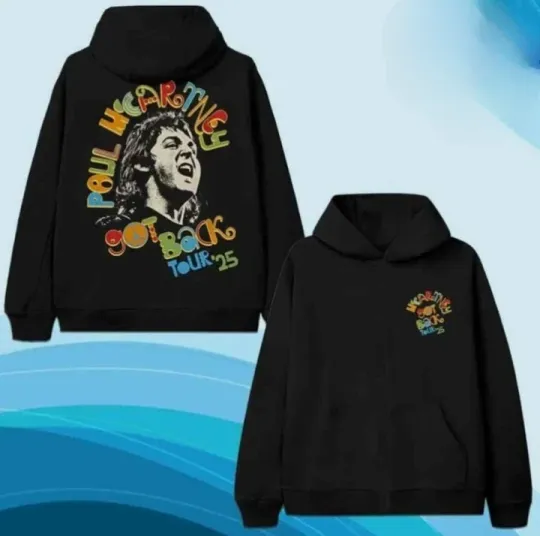 P mccartney Got Back 2025 Peace Tour Dates 2025 Two Sided Hoodie
