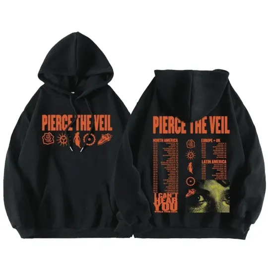 Pierce The Veil Rock Band Hoodies I Can't Hear You World Tour 2025