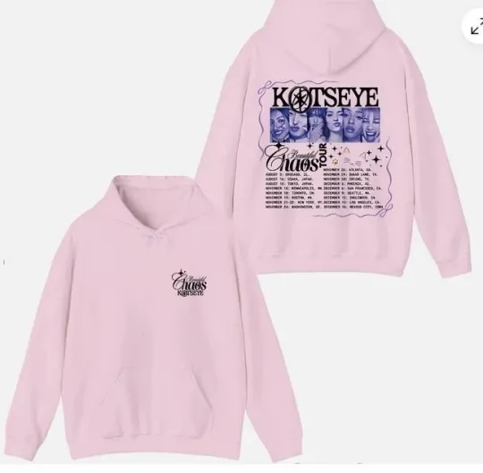 Discover Katseye Merch Beautiful Chaos Tour 2025 Unisex Hoodie