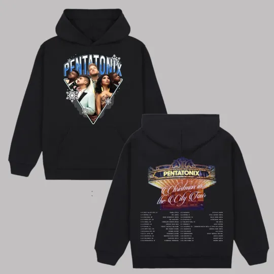 Discover Pentatonix Graphic shirt, 2025 Pentatonix Christmas in the City Tour Hoodie