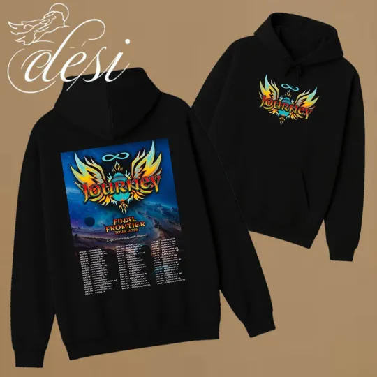 Journey Band Final Frontier Tour 2026 Music Concert Double Sided Inspired Hoodie