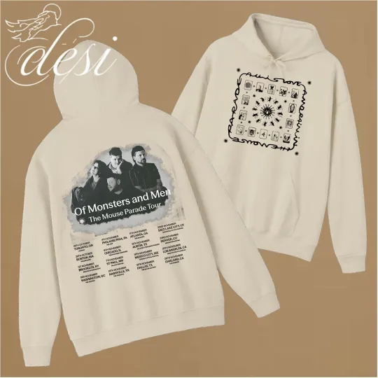 Discover Of Monsters and Men the Mouse Parade Tour Dates 2025 Hoodie