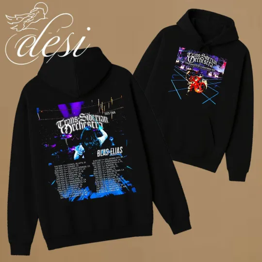 Discover Trans-siberian Orchestra the Ghost of Christmas Eve Retro Music Tour 2025 Hoodie