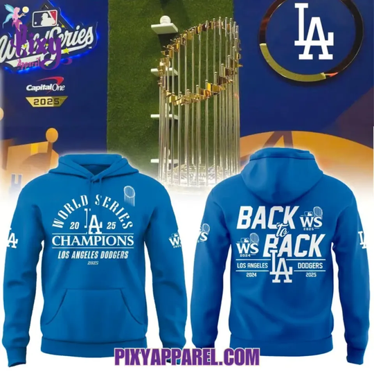 Discover L.@. D@d@gers 2024-2025 Back To Back World Series Champions Hoodie