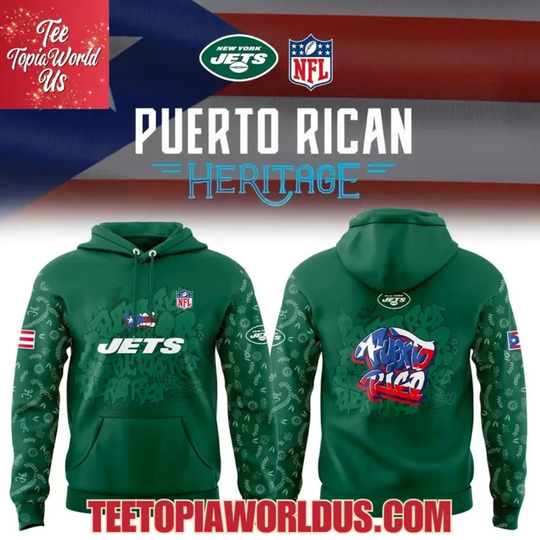 Discover Jets Puerto Rican Heritage Hoodie