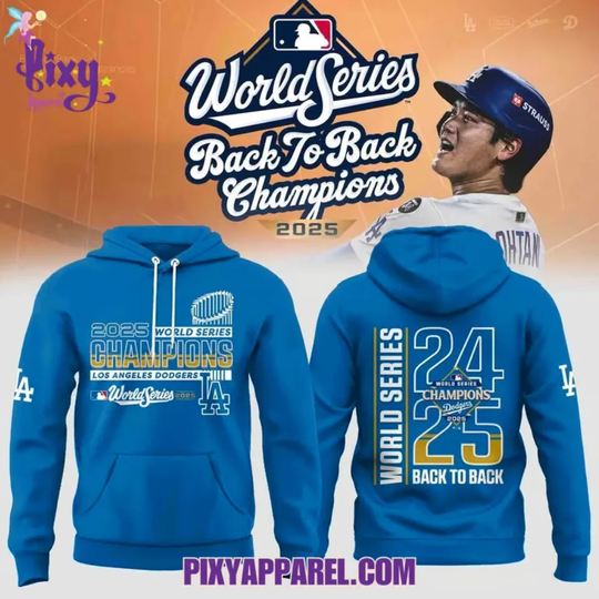 Discover World Series Back To Back Champions 2025 L.A. D@d@gers Hoodie