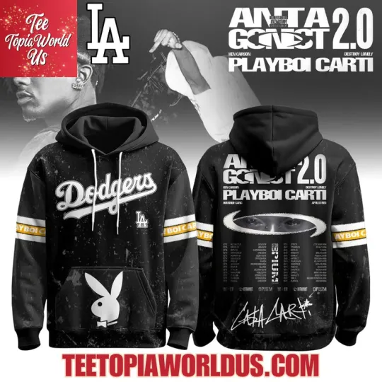 Dodgers x Playboi Carti Antagonist 2.0 Tour 2025 Hoodie, Gift For Fans, Christmas Gift