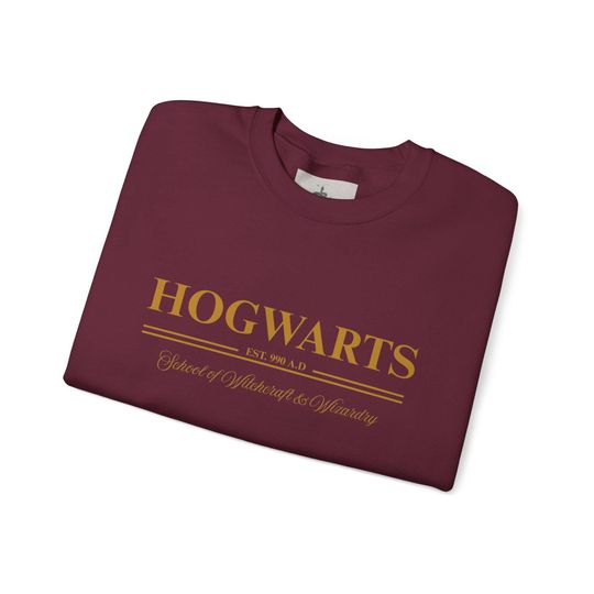 Hogwarts Inspired Crewneck Sweatshirt - Unisex Warm Sweater, Perfect Gift for Harry Potter Fans, Cozy Fall Apparel