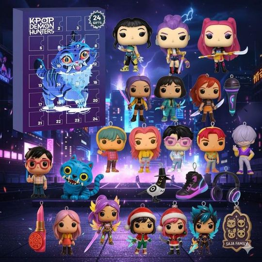 Discover Kpop Demon Advent Calendar 2025, 24-Day Anime & K-Pop Themed Figurine Countdown Box