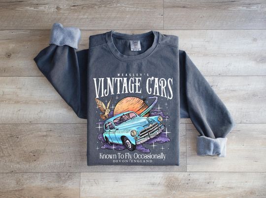 Discover Comfort Colors Wizarding School House Sweatshirt, HP House Sweatshirt, Universal Vacation Sweater, Wizard World Gift, Wizard House Sweater