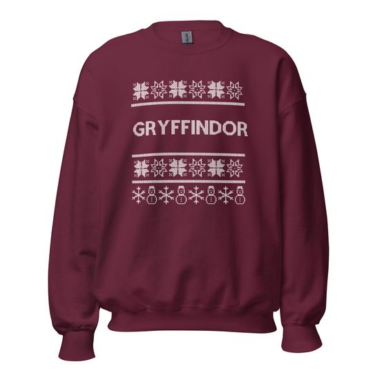 Discover Wizarding Lion House Ugly Holiday Crewneck