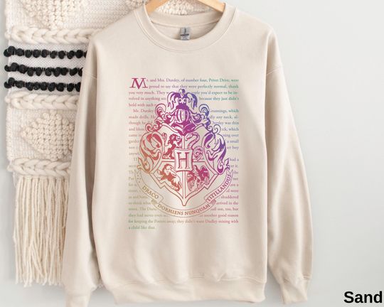 Discover Wizarding School Crest Sweatshirt - Magic Lovers Shirt