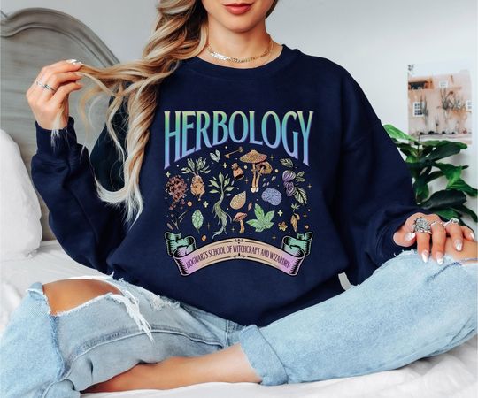 Herbology Sweatshirt | Magical Plants Hogwarts Class Pullover | Harry Potter Inspired Crewneck
