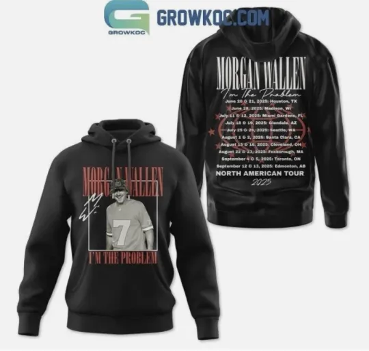 Wallen Western I Am The Problem North American Tour 2025 3D Hoodie