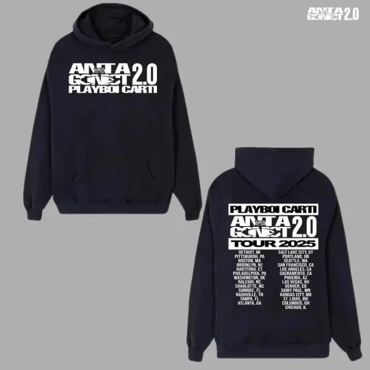 Discover NEW!!! Playboi Carti Antagonist 2.0 Tour 2025 Opium Hoodie Unisex Allsize
