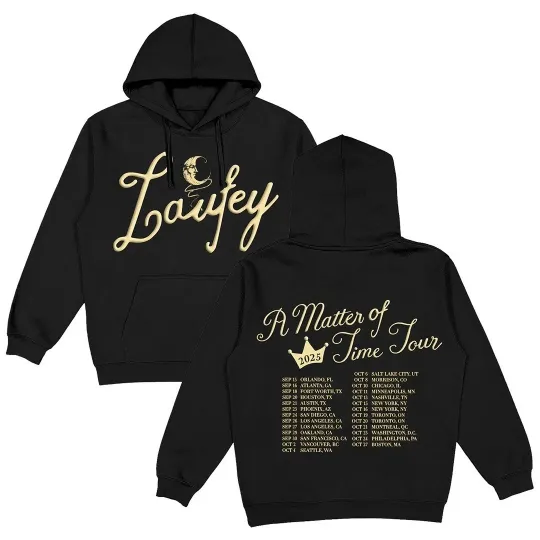Discover Laufey A Matter Of Time Tour 2025 North America Hoodie Reprint