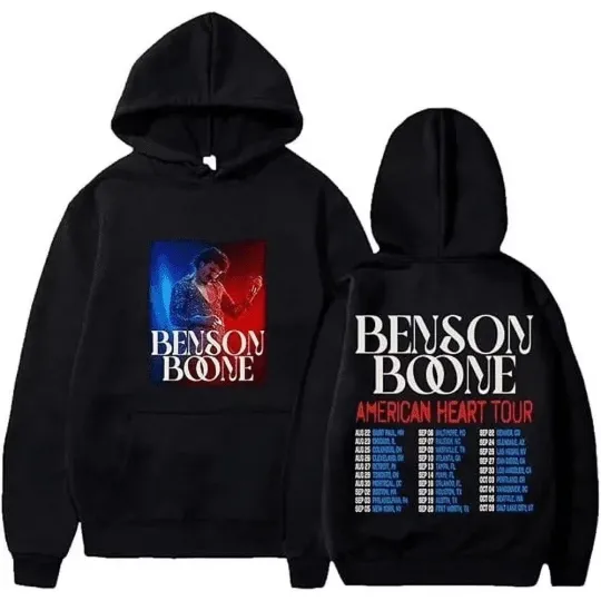 Discover Benson Boone merch 2025 American Heart Tour Hoodie T Shirt Unisex