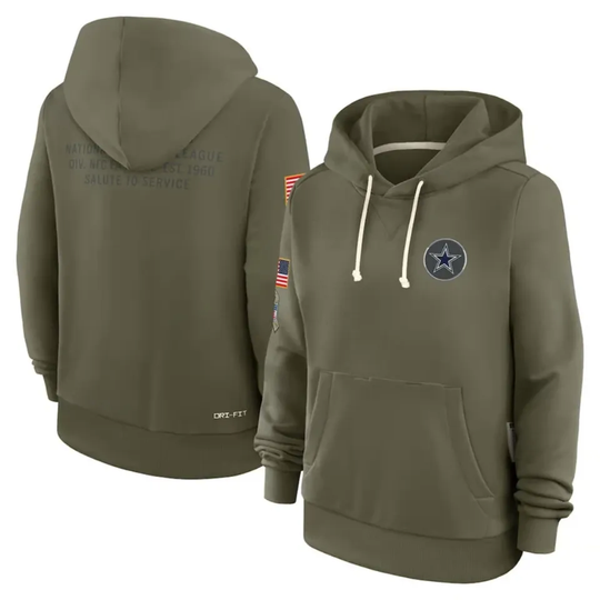 Discover Dallas Women's 2025 Salute to Service Sideline Hoodie, Gift For Fans, Christmas Gift