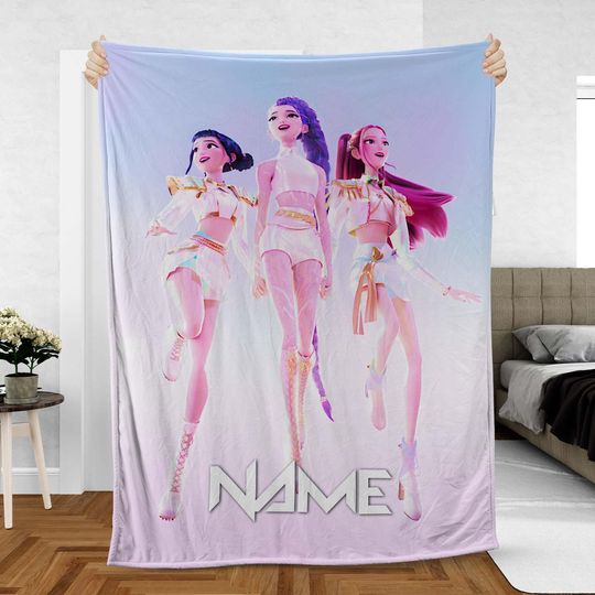 Discover Custom Name Zoey Rumi Mira Fleece Blanket for Girls, Stage and Concert Design