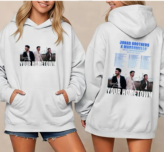 Jonas Brothers Greetings From Your Hometown Tour 2025 Concert Hoodie