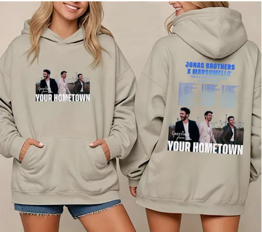 Jonas Brothers Greetings From Your Hometown Tour 2025 Concert Hoodie