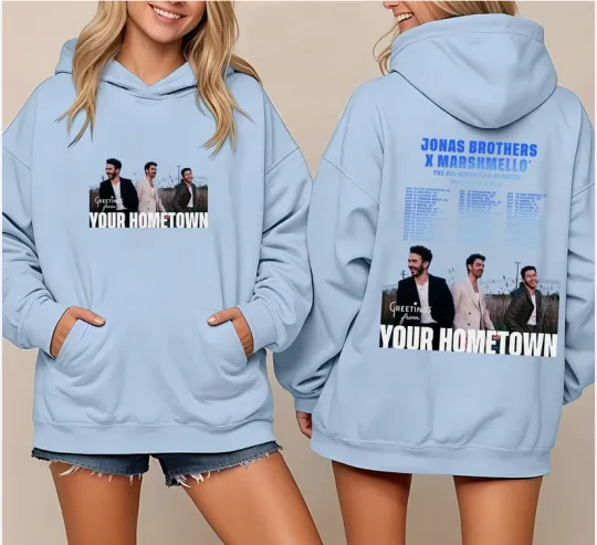 Jonas Brothers Greetings From Your Hometown Tour 2025 Concert Hoodie