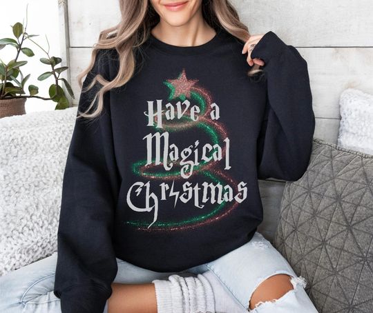 Discover Christmas wizard sweatshirt, fall sweater, wizard caste book shirt, magical shirt, perfect christmas gift for HP fan, witch magic fans