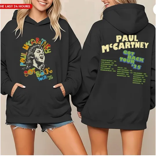P mccartney Got Back 2025 Peace Tour Dates 2025 Hoodie
