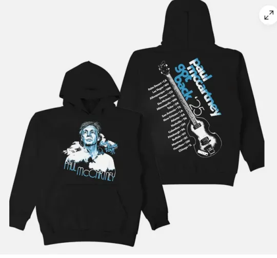 P mccartney Got Back 2025 Tour Hoodie