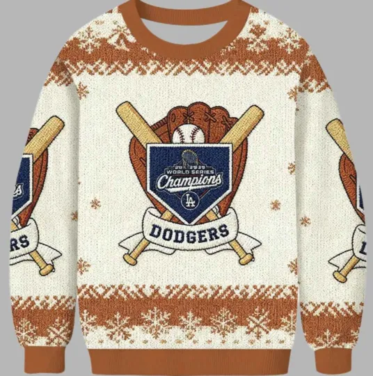 Discover Dodger La Christmas Ugly Sweater Fullsize Xs-5Xl