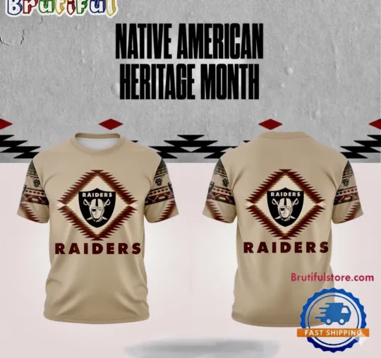 Raiders Native American Heritage Month Tshirt, Gift For Fans, Christmas Gift