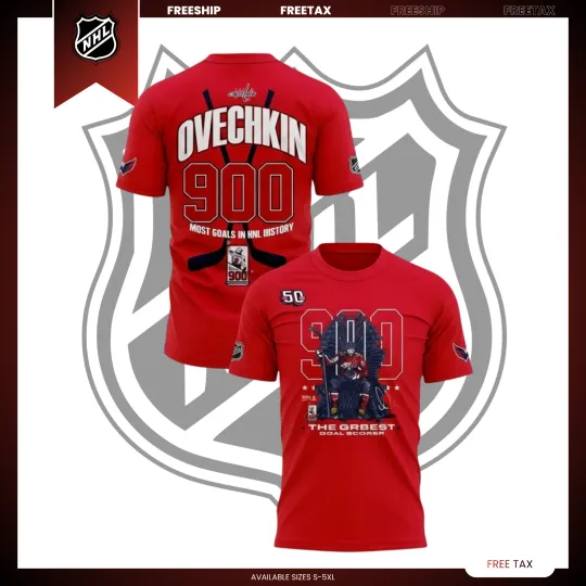 Discover Alex Ovechkin #8 Washington C 900 Goals AOP Gift Fan Made All Size