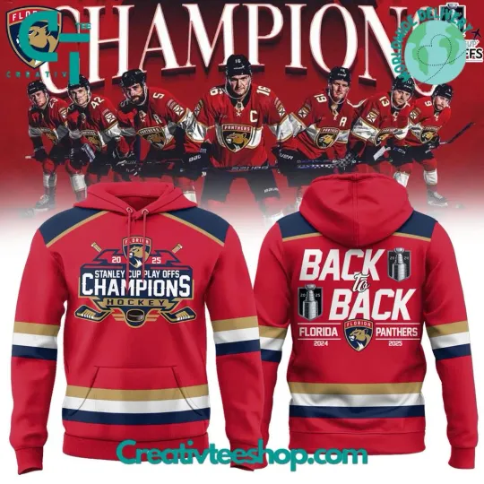 Discover Floridaa Panther  Back to Back Stanley Cup Champions Special 3D Hoodie