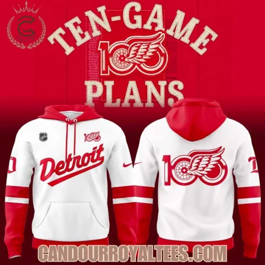Discover Detroit Red Wing Centennial Uniform 3D Hoodie Unisex S-5XL