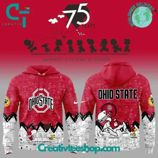 Discover Ohio State Football 75th Anniversary of Peanut 3D Hoodie