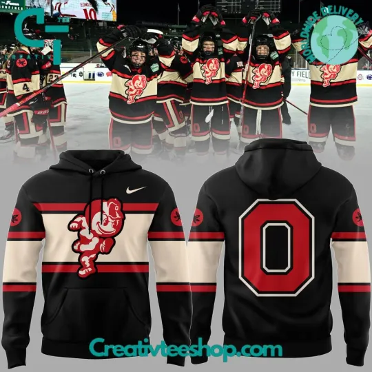 Discover Ohio State Buckeye Hockey Frozen Confines 3D Hoodie