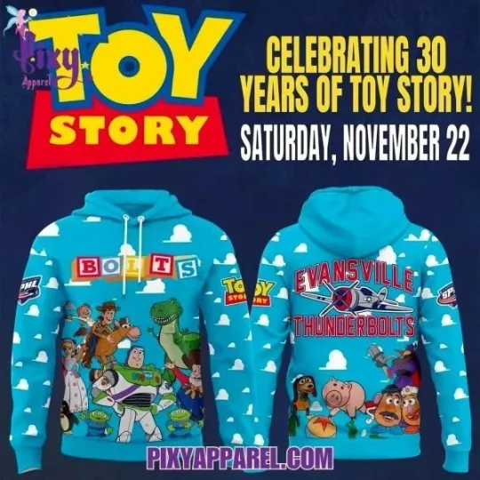 Discover Evansville Toy Story  3D Premium Hoodie 2025, AOP