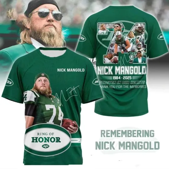 Discover R.I.P Nick Mangold 1984-2025 Forever In Our Hearts All Over Printed Fans Gift