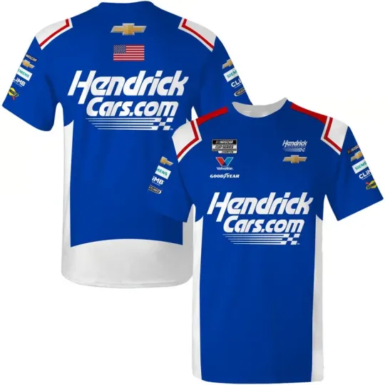 Kyle Larson 2025 HendrickCars Sublimated Uniform Pit Crew T-Shirt