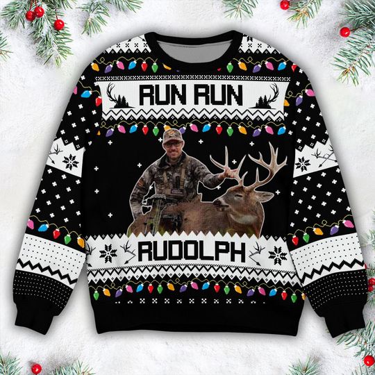 Discover Personalized Hunting Photo Ugly Sweater, Archery, Bow Hunting, Hunting Christmas Jumpers, Xmas Ugly Sweater Party, Gift For Hunting Lovers