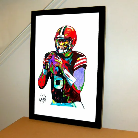 Baker Mayfield Cleveland Browns Football Poster Print Wall Art 11x17