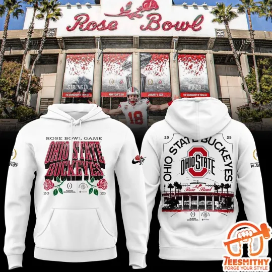 Ohio State Buckeye Rose Bowl Game 2025 3D Hoodie