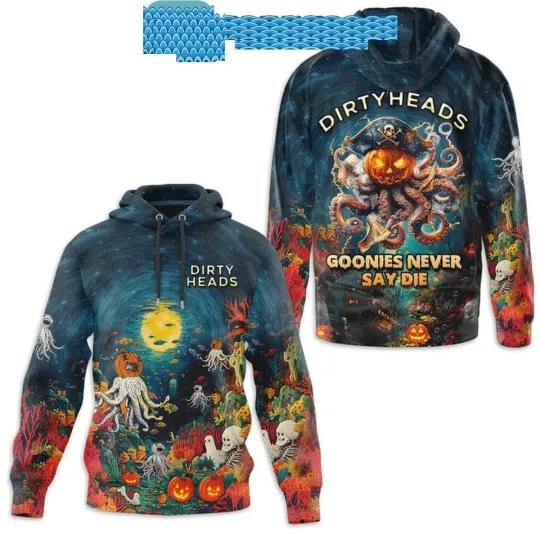 Discover Dirty Heads Never Say Halloween Hoodie 3D UKR115