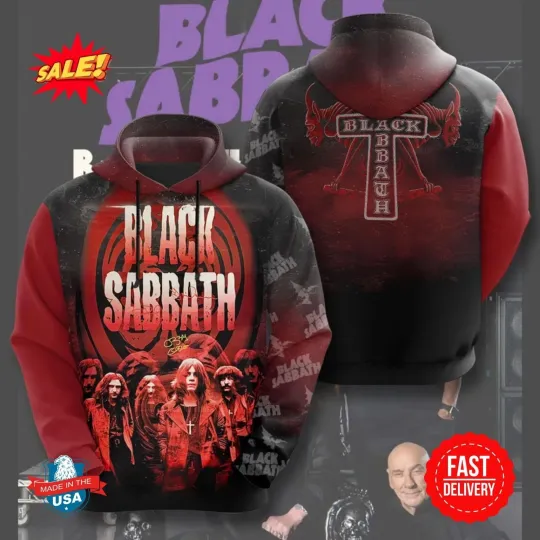 Discover Black Sabath 3D Hoodie S-5XL Vintage For Fan S-5XL