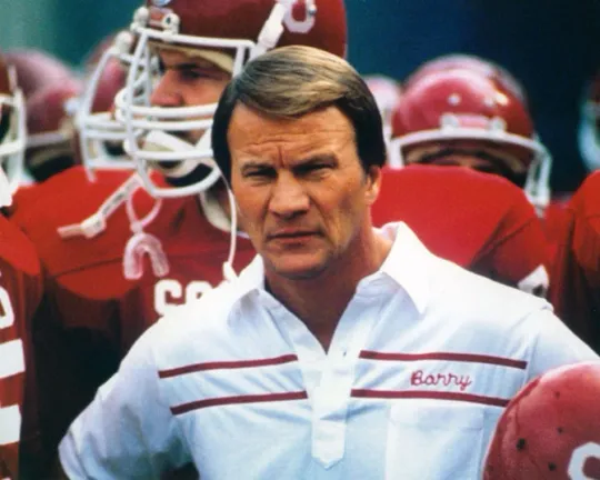 Oklahoma Sooners Barry Switzer Glossy Football Photo NCAA Poster