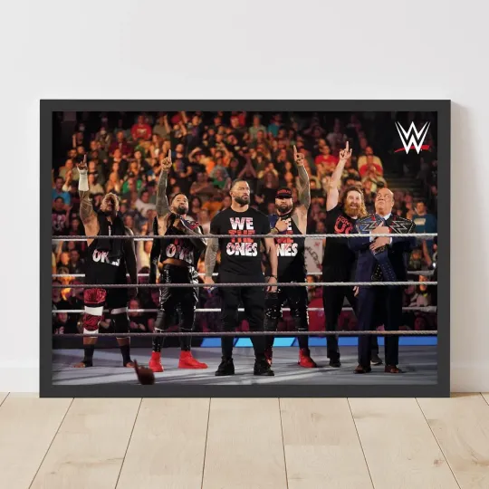 Discover Wrestling Entertainment Poster - The Bloodline Ring Wall Art