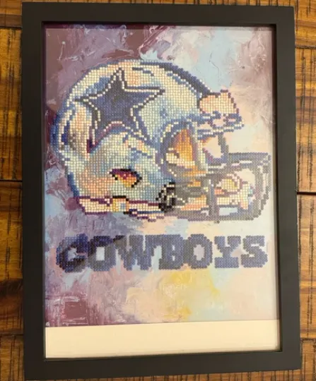 Dallas Cowboys Helmet Framed Poster