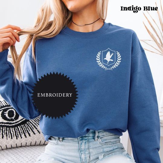 Discover Embroidered Wizard House Sweatshirt: Collegiate Style