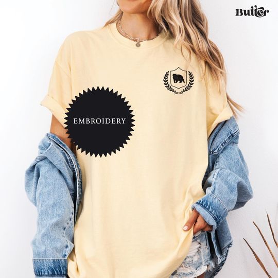 Discover Embroidered Wizard House Shirt: Comfort Colors Potter T-Shirt